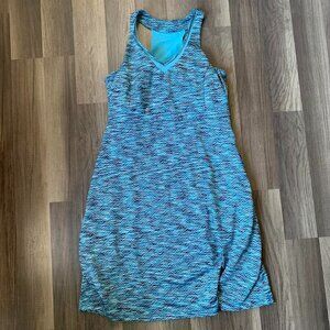 MPG Womens Blue Padded Built In Bra Racerback Straps Athletic Golf Dress Size M
